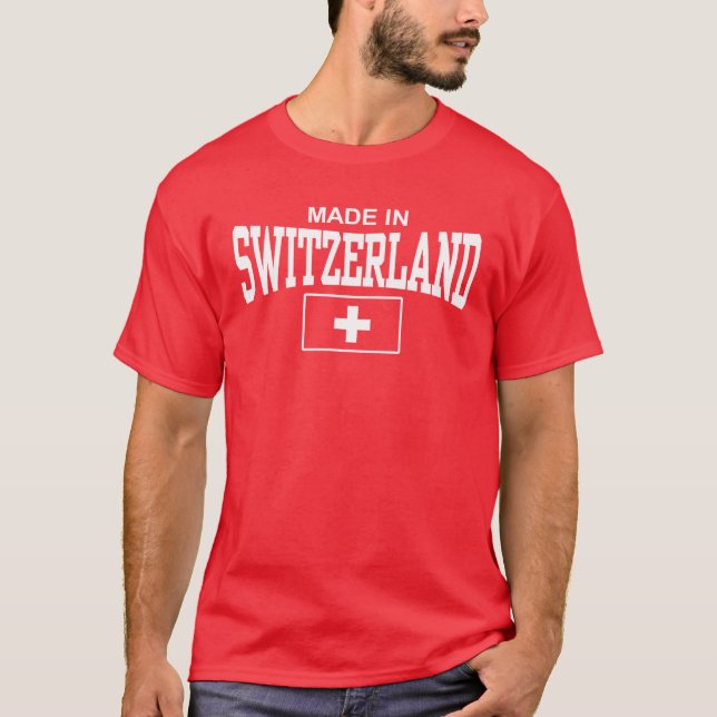 Camiseta Fabricada en Suiza. (Anverso)