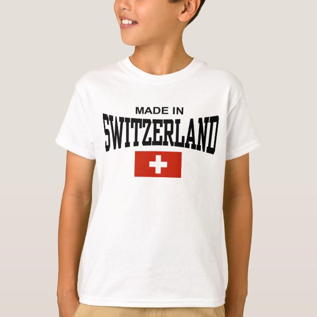 Camiseta Fabricada en Suiza. (Anverso)