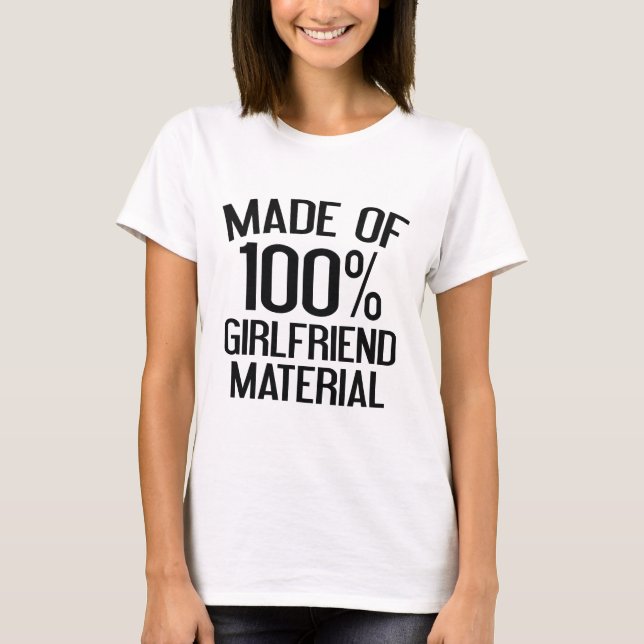 Camiseta Fabricado Con Un 100% De Material De Novia (Anverso)