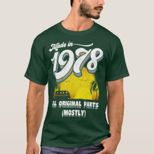 Camiseta Fabricado en 1978 La mayoría de las piezas origina
