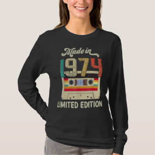 Camiseta Fabricado En Cassette Vintage De 48 Años En 1974