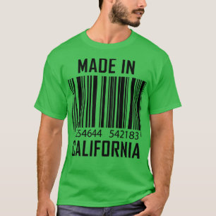 Camiseta Fabricado en código de barras de California