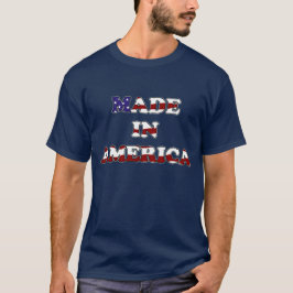 Camiseta Fabricado en Estados Unidos Bandera Diseño de Cami