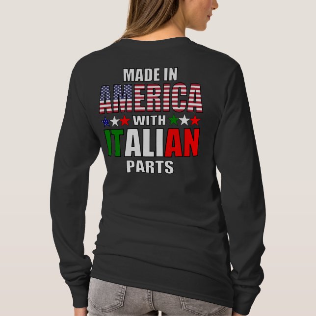 Camiseta Fabricado en Estados Unidos con piezas italianas (Reverso)