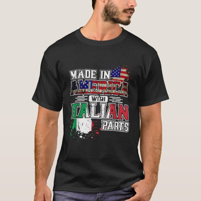 Camiseta Fabricado en Estados Unidos con piezas italianas (Anverso)