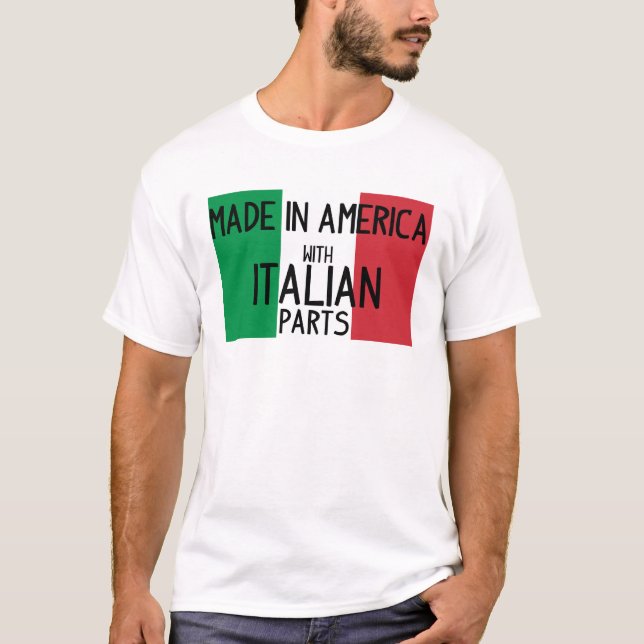 Camiseta Fabricado en Estados Unidos con piezas italianas (Anverso)
