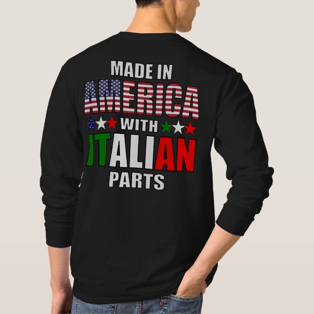Camiseta Fabricado en Estados Unidos con piezas italianas (Reverso)