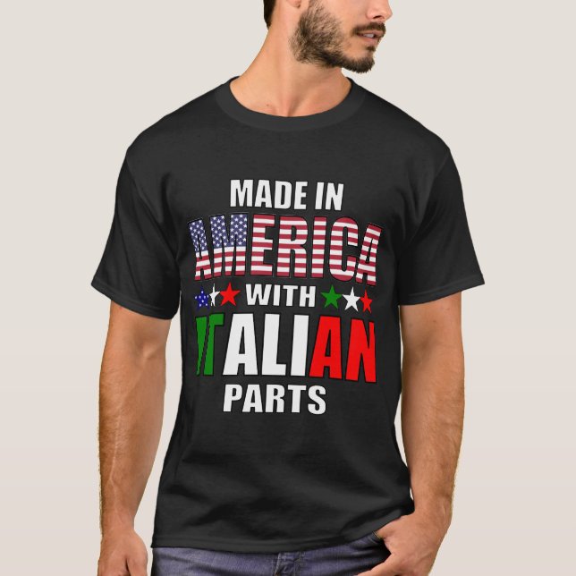 Camiseta Fabricado en Estados Unidos con piezas italianas (Anverso)