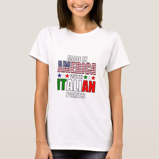 Camiseta Fabricado en Estados Unidos con piezas italianas (Anverso)