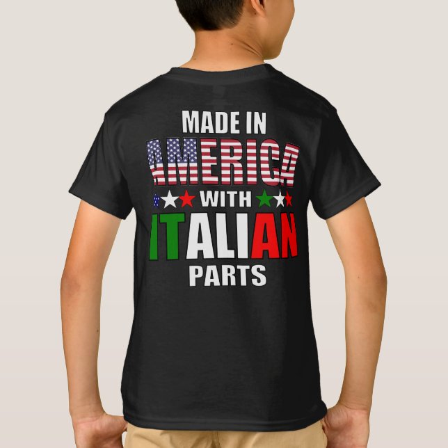 Camiseta Fabricado en Estados Unidos con piezas italianas (Reverso)