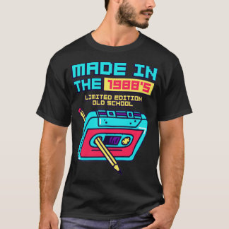 Camiseta Fabricado en la cinta de cassette retro de los año