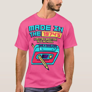 Camiseta Fabricado en la cinta de cassette retro de los año