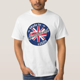 Camiseta Fabricado en Leeds England Union Jack Flag