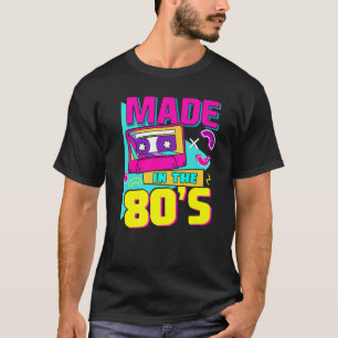 Camiseta Fabricado en los 80's 80s Equipo musical de los 70
