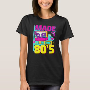 Camiseta Fabricado en los 80's 80s Equipo musical de los 70