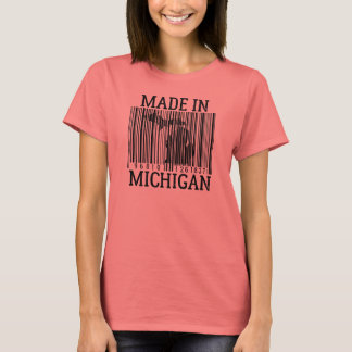 Camiseta Fabricado En Michigan Barcode Ring Tee