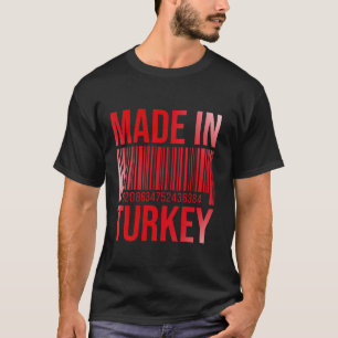Camiseta Fabricado En Turquía Barcode T Shirt