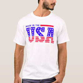 Camiseta Fabricado en USA American TEXT
