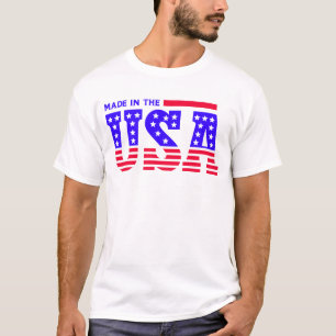Camiseta Fabricado en USA American TEXT