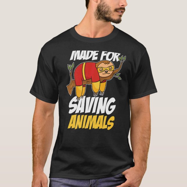 Camiseta Fabricado Para Salvar Animales 1 (Anverso)