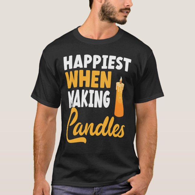 Camiseta fabricando velas Candle Maker (Anverso)