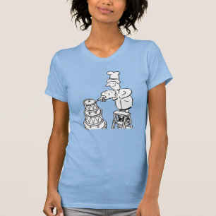 Camiseta Fabricante de pasteles y cocinar personalizado div