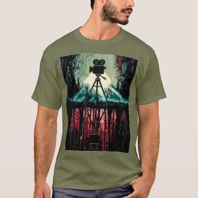 Camiseta Fabricante de películas estéticas de la jungla vin (Anverso)