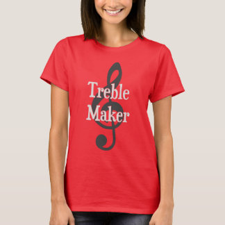 Camiseta Fabricante de problema musical del Clef agudo del