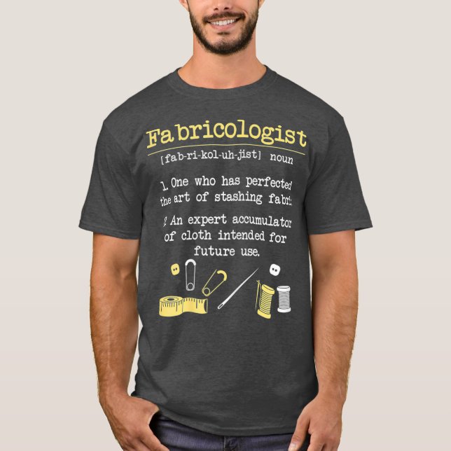 Camiseta Fabricólogo Funny Quilter GIft Quilting Scosting (Anverso)