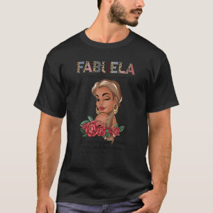 Camiseta Fabuela española Fabuela Definición Chingona Afro
