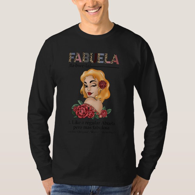Camiseta Fabuela española Fabuela Definición Leopardo rojo (Anverso)