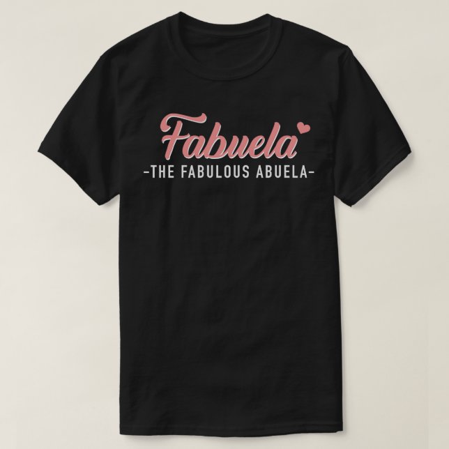 Camiseta Fabuela la abuela fabulosa (Diseño del anverso)