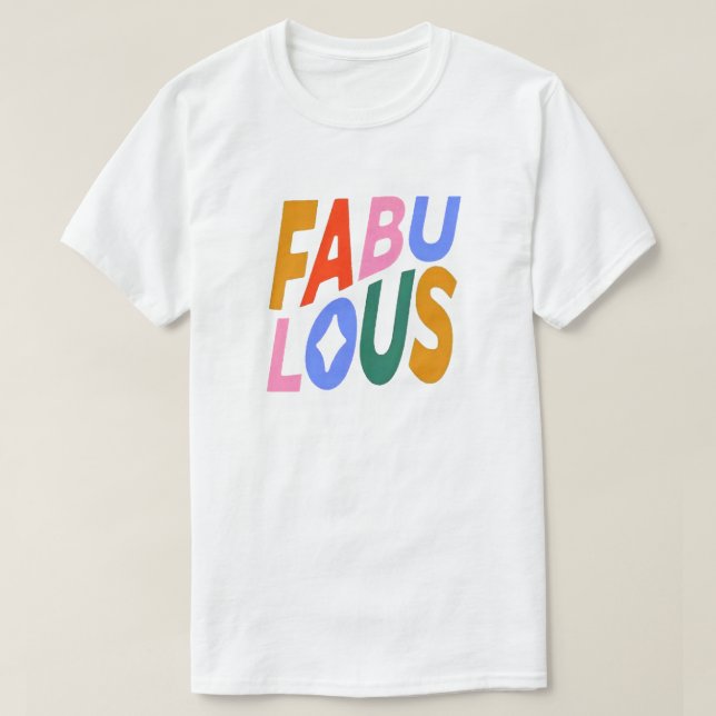 Camiseta fabulosa (Diseño del anverso)