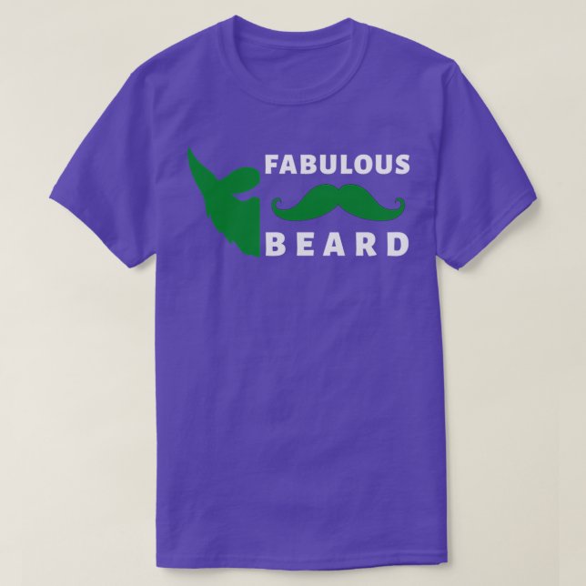 Camiseta fabulosa barba 2 (Diseño del anverso)