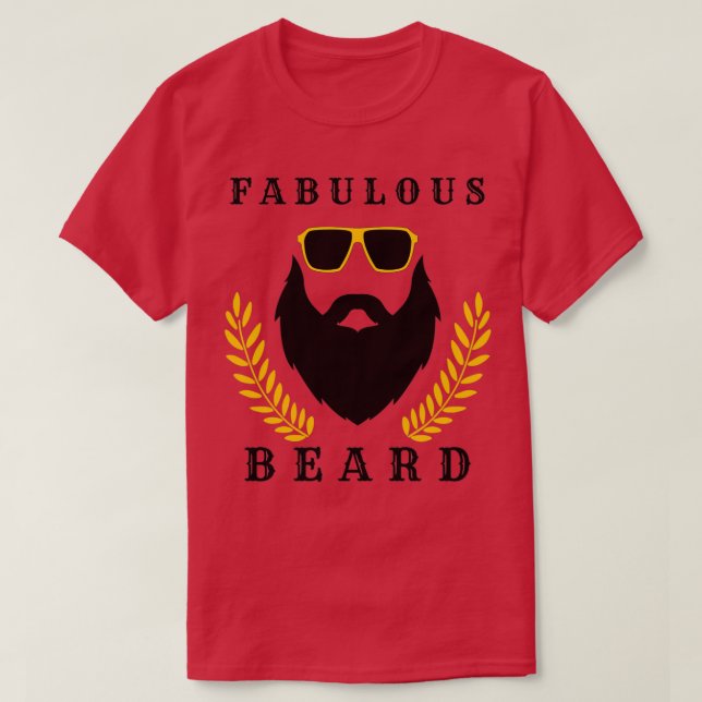 Camiseta fabulosa barba 46 (Diseño del anverso)