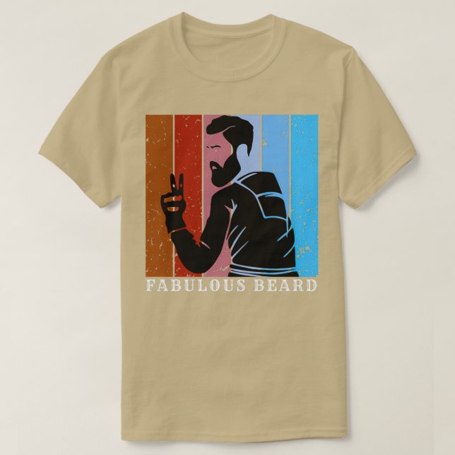 Camiseta fabulosa barba 49 (Diseño del anverso)