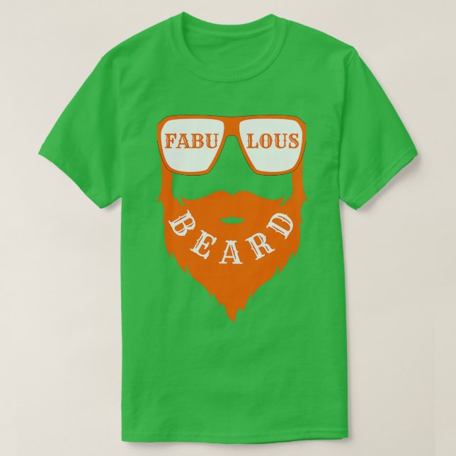 Camiseta fabulosa barba 50 (Diseño del anverso)
