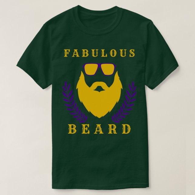 Camiseta fabulosa barba 70 (Diseño del anverso)