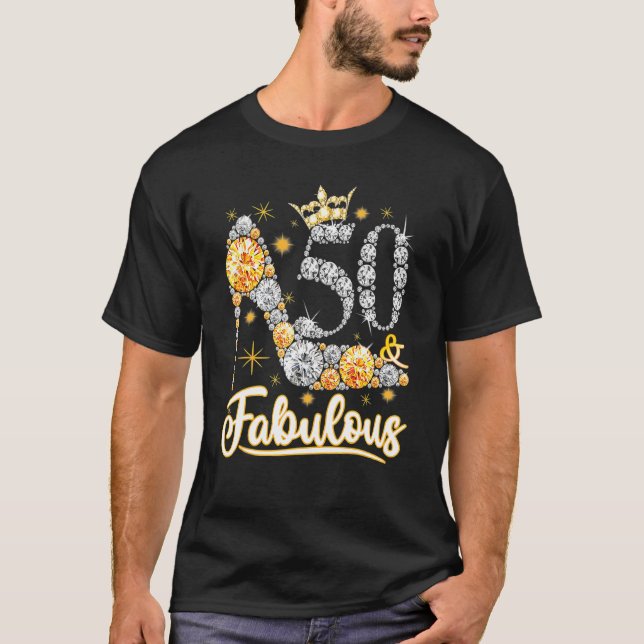 Camiseta Fabulosa Corona de Diamantes de 50 años (Anverso)