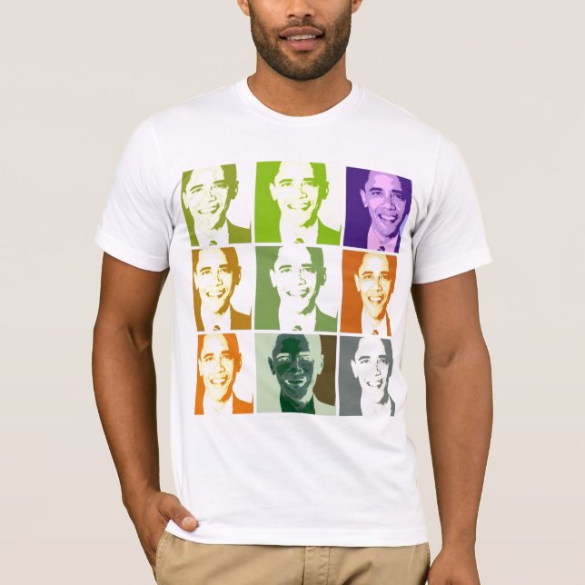 Camiseta fabulosa de Obama del arte pop (Anverso)