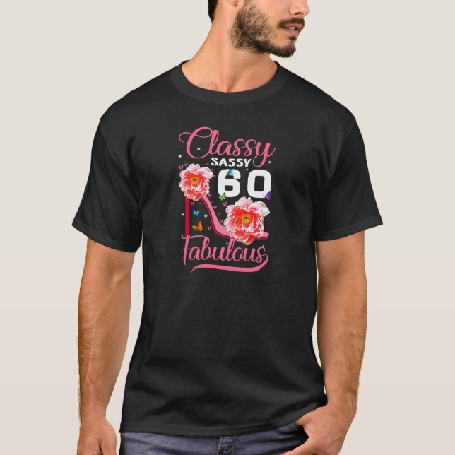 Camiseta Fabulosa Parte De Cumpleaños 60 De Las Mujeres Clá (Anverso)