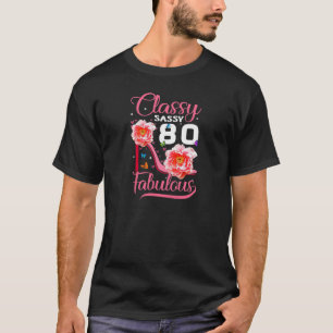 Camiseta Fabulosa Parte De Cumpleaños 80 De Las Mujeres Clá