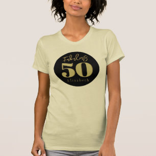 Camiseta Fabuloso 50 cumpleaños de oro