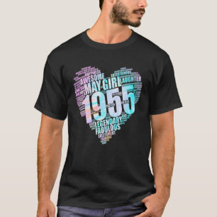 Camiseta Fabuloso Chica de Mayo 1955 Fabulous Big Heart 67t