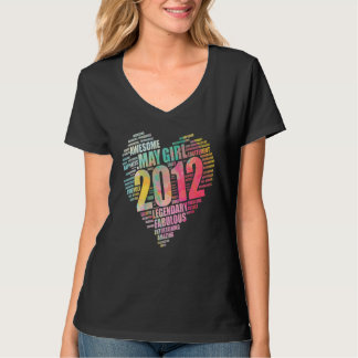 Camiseta Fabuloso Chica de Mayo 2012 Impresionante Nacimien