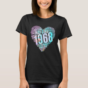 Camiseta Fabuloso Chica de mayo de 1968 Fabulous Big Heart 