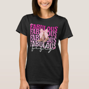 Camiseta Fabuloso Cincuenta Boots Rosados 50 cumpleaños