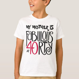 Camiseta Fabuloso con 40 rojos