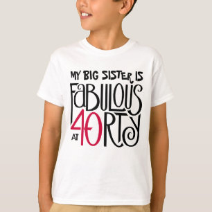 Camiseta Fabuloso con 40 rojos