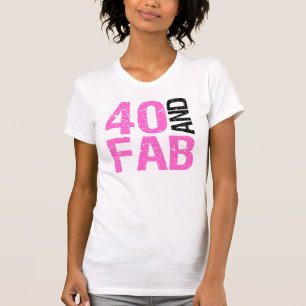 Camiseta Fabuloso cumpleaños número 40